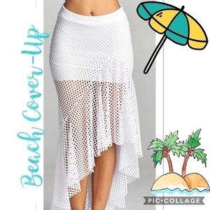HP!!! 1 Left! White Beach 🏖 Cover-Up - Skirt